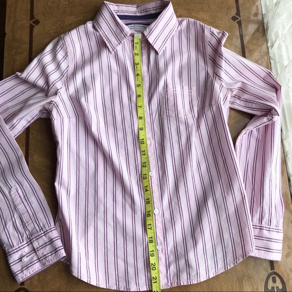 NFS- Mossimo Pink Striped Oxford Shirt 💘 Medium - Picture 4 of 8